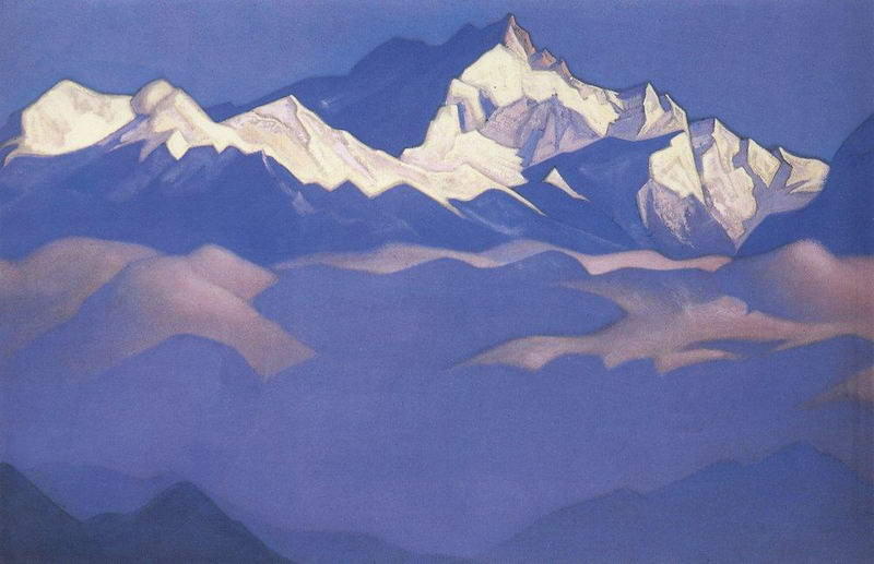 WikiOO.org - Енциклопедия за изящни изкуства - Живопис, Произведения на изкуството Nicholas Roerich - Treasure of snows (Kangchenjunga)