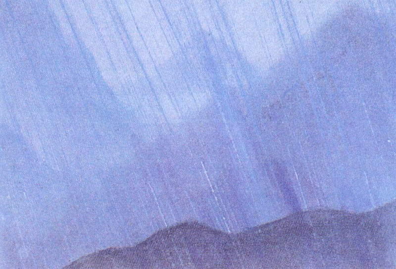 Wikioo.org - The Encyclopedia of Fine Arts - Painting, Artwork by Nicholas Roerich - Downpour