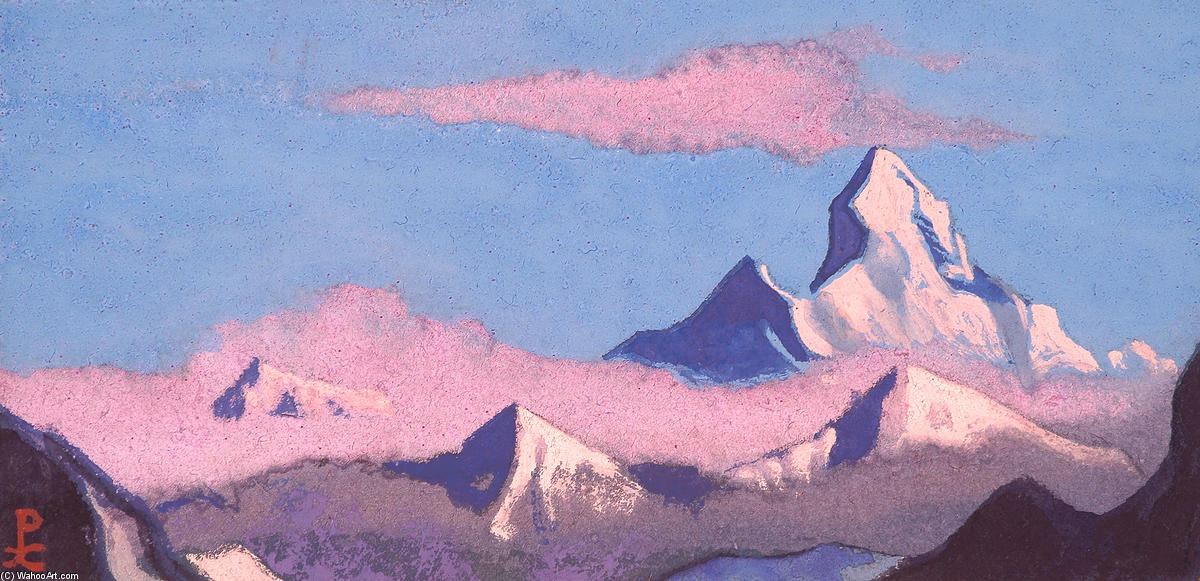 WikiOO.org - Енциклопедия за изящни изкуства - Живопис, Произведения на изкуството Nicholas Roerich - Nanda Devi