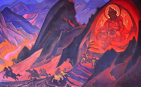 Wikioo.org - The Encyclopedia of Fine Arts - Painting, Artwork by Nicholas Roerich - Order of Rigden Jyepo