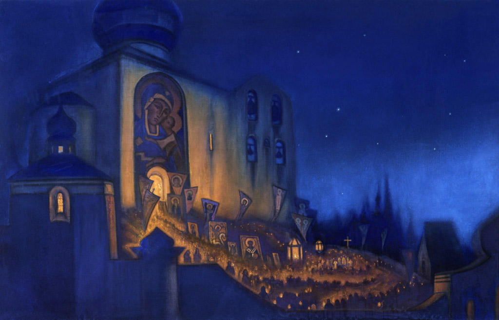 WikiOO.org - Encyclopedia of Fine Arts - Festés, Grafika Nicholas Roerich - Russian Easter