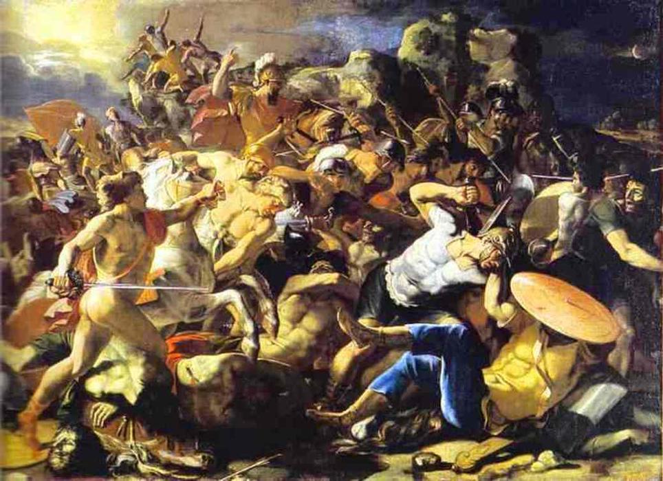 WikiOO.org - Енциклопедия за изящни изкуства - Живопис, Произведения на изкуството Nicolas Poussin - Victory of Joshua over Amorites