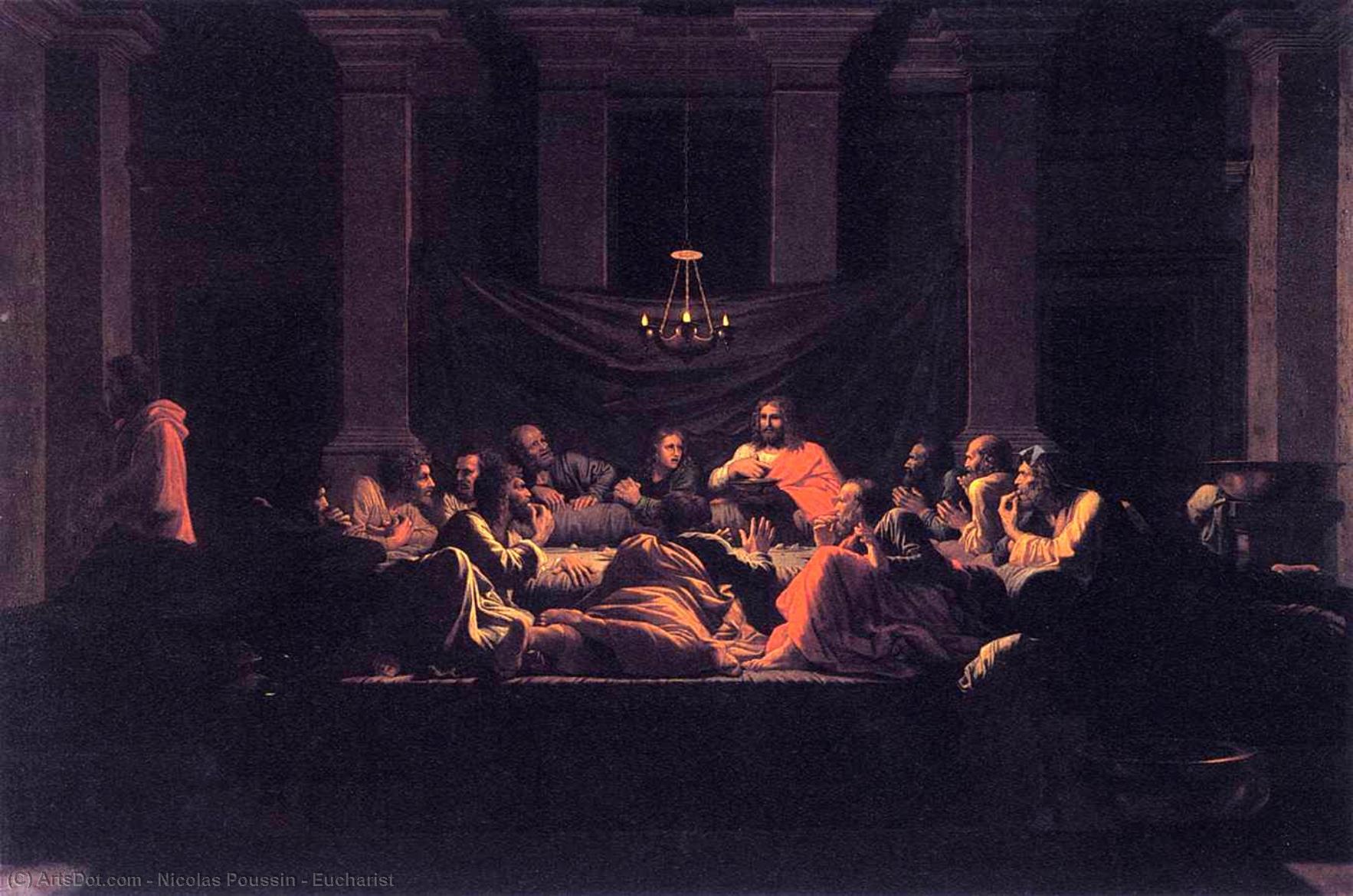Wikioo.org - สารานุกรมวิจิตรศิลป์ - จิตรกรรม Nicolas Poussin - Eucharist