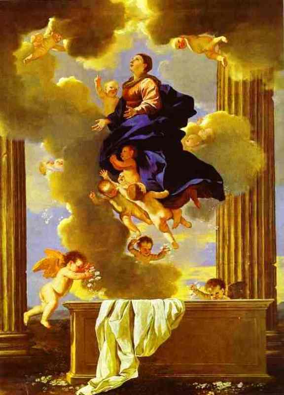 Wikioo.org - สารานุกรมวิจิตรศิลป์ - จิตรกรรม Nicolas Poussin - Assumption of the Virgin