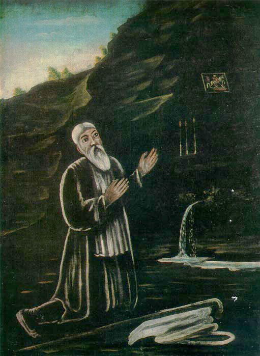 Wikioo.org - สารานุกรมวิจิตรศิลป์ - จิตรกรรม Niko Pirosmani - St. George the Anchorite