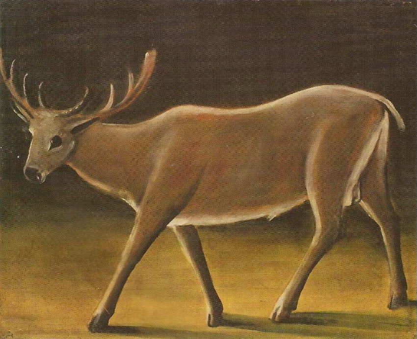 Wikioo.org - The Encyclopedia of Fine Arts - Painting, Artwork by Niko Pirosmani - Deer