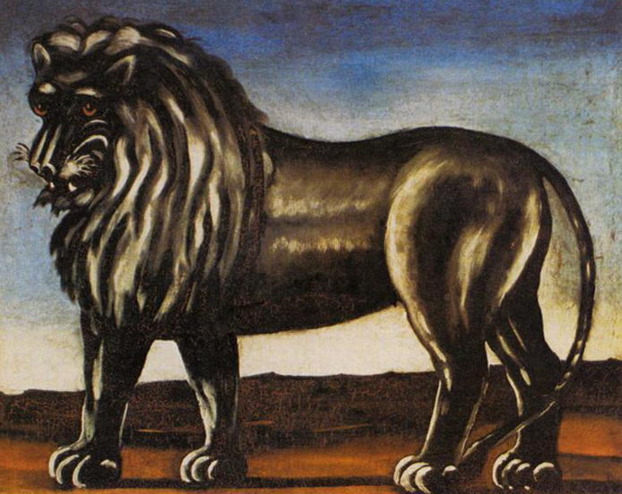 Wikioo.org - The Encyclopedia of Fine Arts - Painting, Artwork by Niko Pirosmani - Black Lion