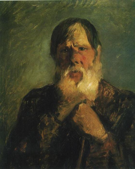 WikiOO.org - Encyclopedia of Fine Arts - Lukisan, Artwork Nikolai Ge - An Old Peasant