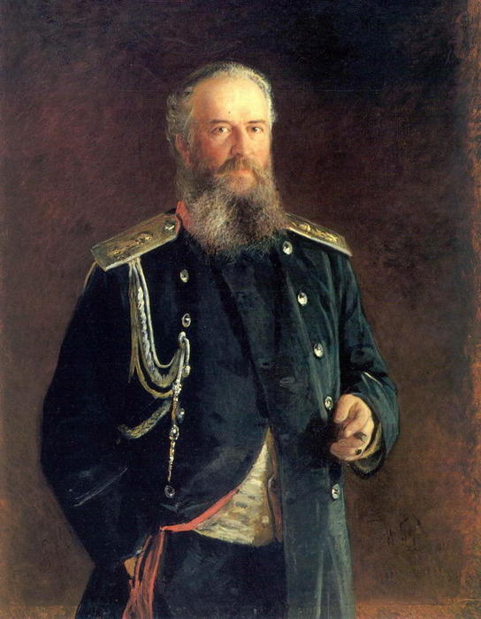 WikiOO.org - 백과 사전 - 회화, 삽화 Nikolai Ge - Portrait of Adam Olsufyev