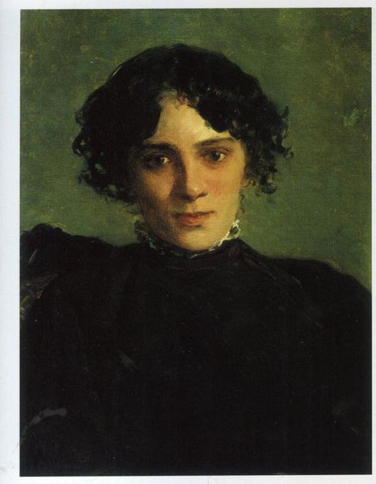 Wikioo.org - The Encyclopedia of Fine Arts - Painting, Artwork by Nikolai Ge - Portrait of Maria Gabayeva