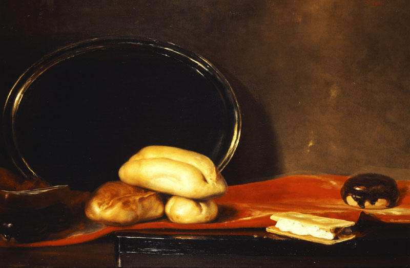 WikiOO.org - Encyclopedia of Fine Arts - Schilderen, Artwork Nikolaos Gyzis - Table or bread