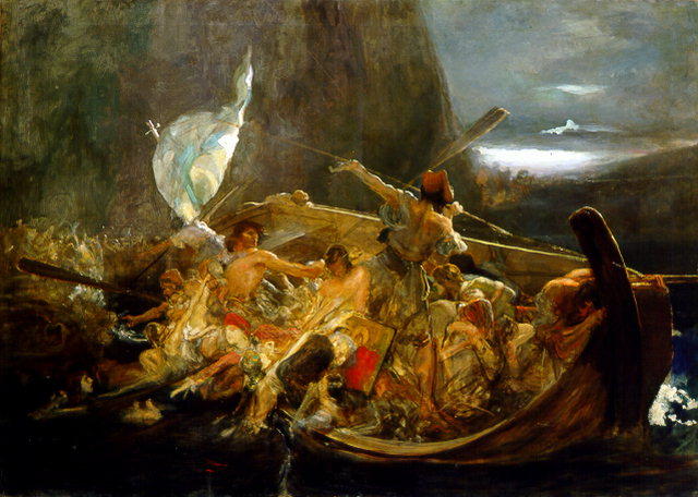 Wikioo.org - The Encyclopedia of Fine Arts - Painting, Artwork by Nikolaos Gyzis - After the destruction of Psara