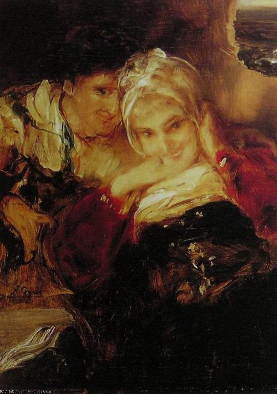 Wikioo.org – L'Encyclopédie des Beaux Arts - Peinture, Oeuvre de Nikolaos Gyzis - couples