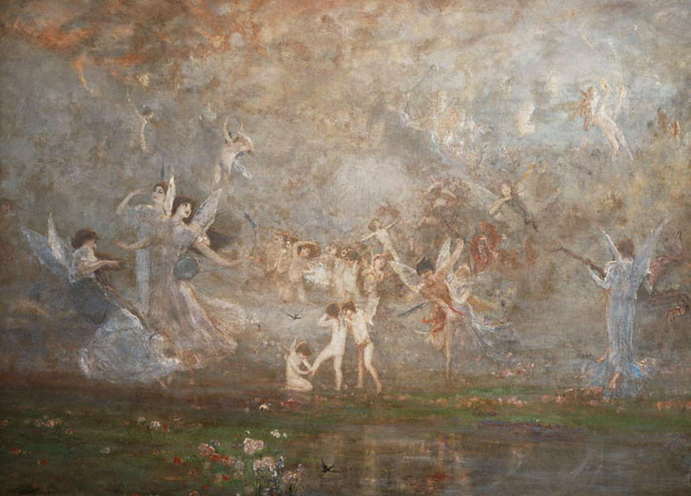 WikiOO.org - Encyclopedia of Fine Arts - Målning, konstverk Nikolaos Gyzis - Spring Symphony