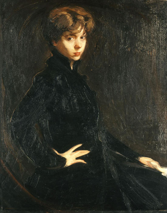 Wikioo.org – La Enciclopedia de las Bellas Artes - Pintura, Obras de arte de Nikolaos Lytras - Retrato de Mlle.M. Horsch