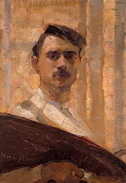 Wikioo.org - The Encyclopedia of Fine Arts - Painting, Artwork by Nikolaos Lytras - Self Portrait