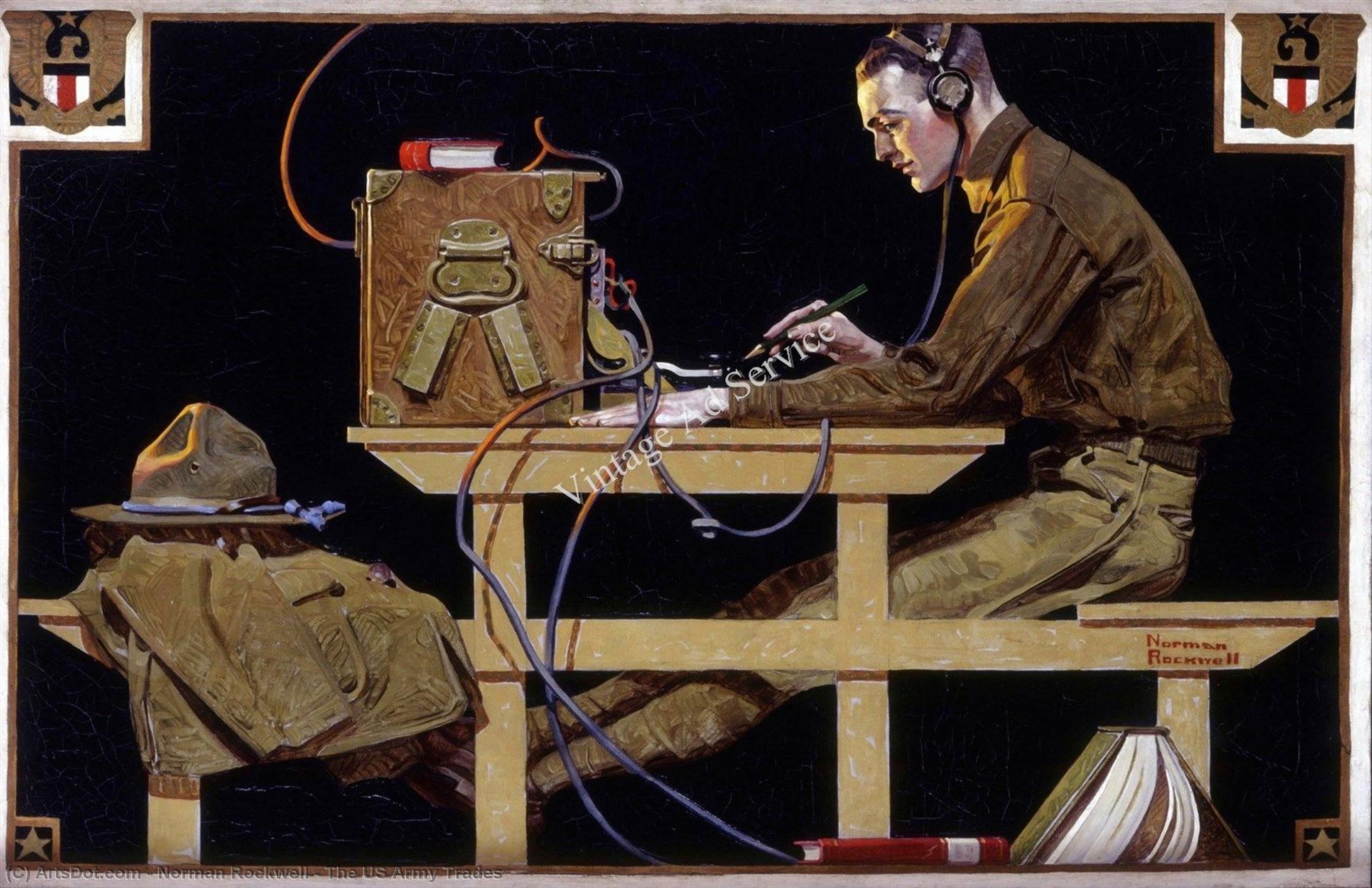 WikiOO.org - دایره المعارف هنرهای زیبا - نقاشی، آثار هنری Norman Rockwell - The US Army Trades