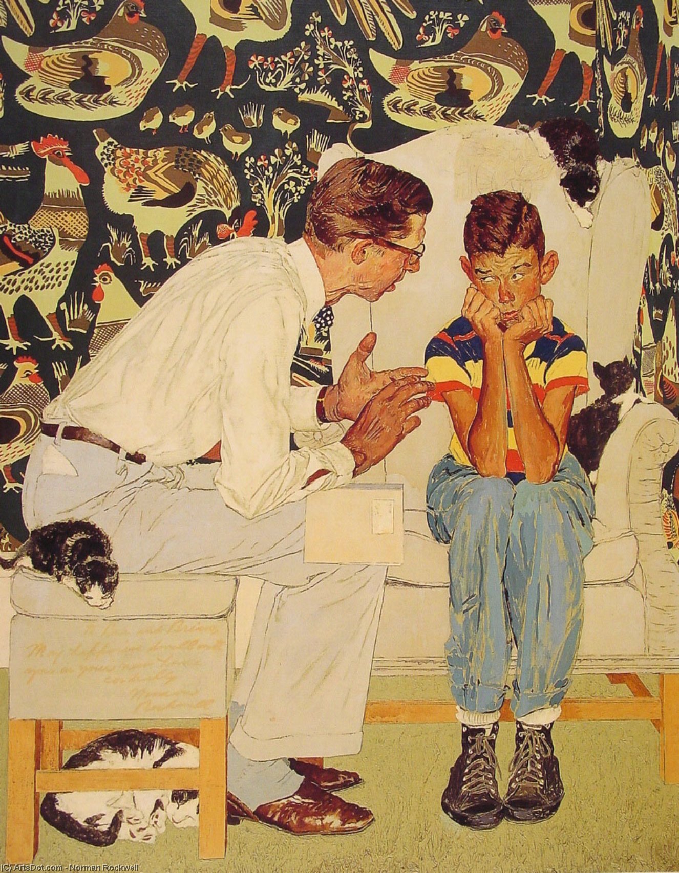 Wikioo.org - The Encyclopedia of Fine Arts - Painting, Artwork by Norman Rockwell - The Facts of Life