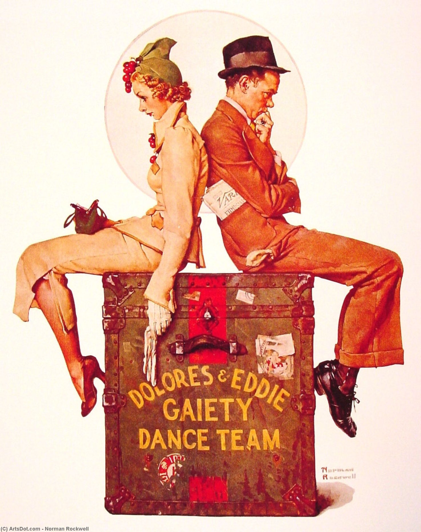 WikiOO.org - Encyclopedia of Fine Arts - Festés, Grafika Norman Rockwell - Gaiety Dance Team