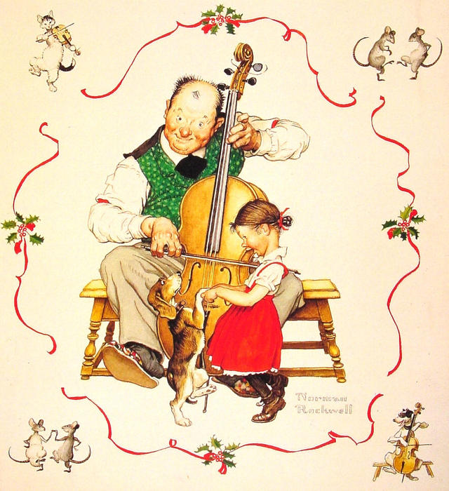 WikiOO.org - Encyclopedia of Fine Arts - Festés, Grafika Norman Rockwell - Christmas Dance