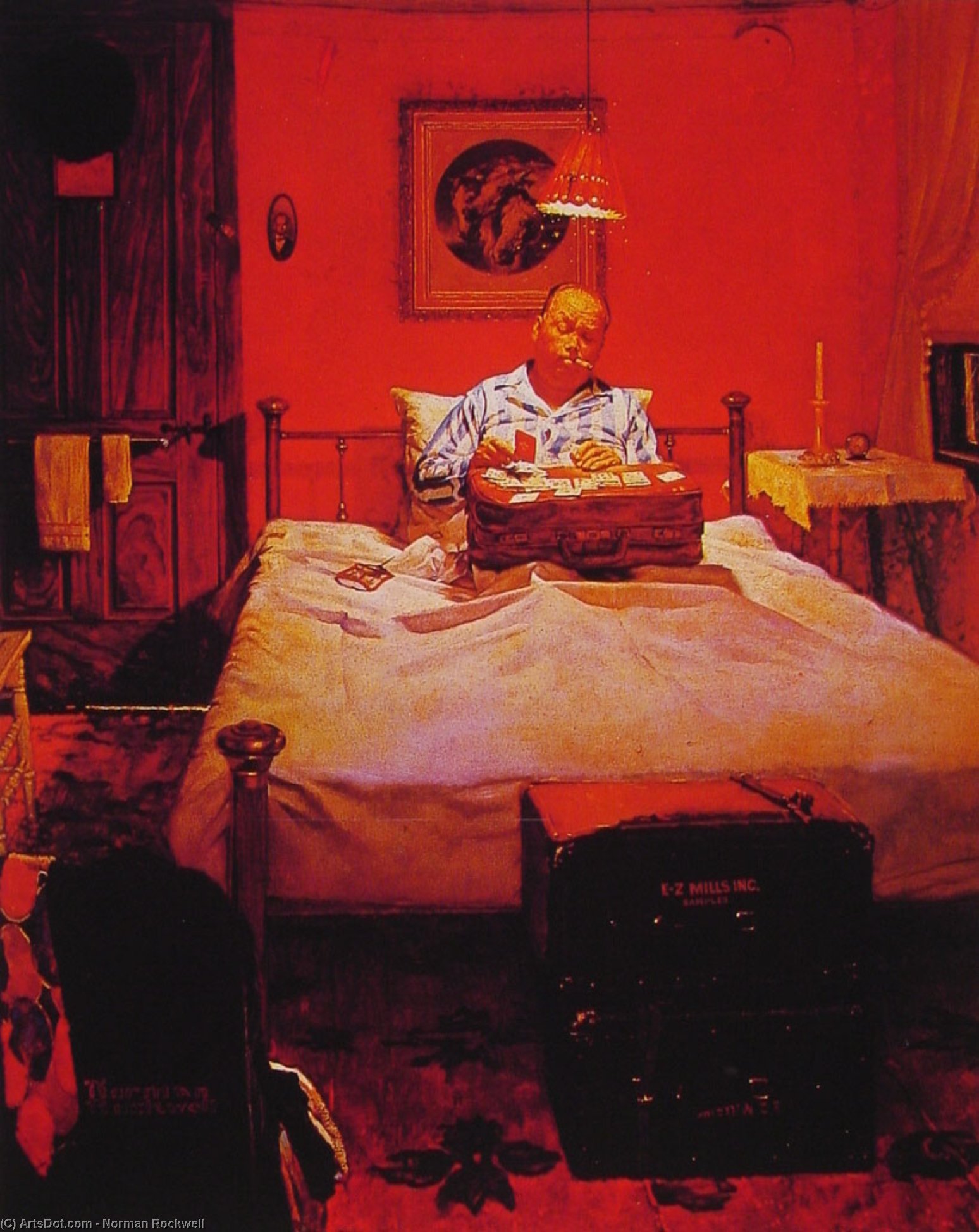 Wikioo.org – La Enciclopedia de las Bellas Artes - Pintura, Obras de arte de Norman Rockwell - Solitario