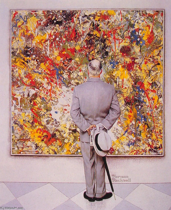 WikiOO.org - Encyclopedia of Fine Arts - Maleri, Artwork Norman Rockwell - The Connoiseur