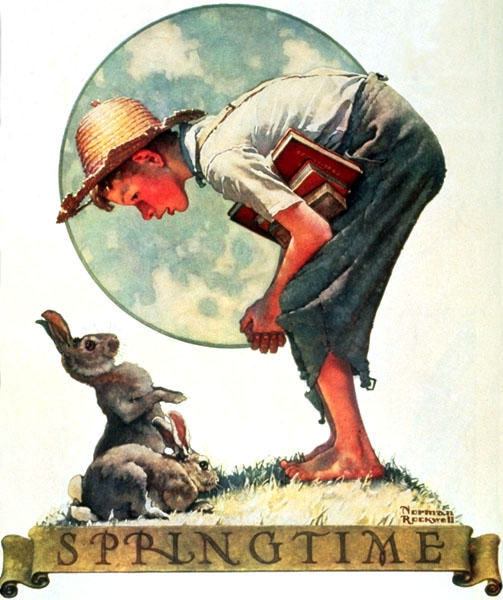 WikiOO.org - Encyclopedia of Fine Arts - Maleri, Artwork Norman Rockwell - Bunny Boy
