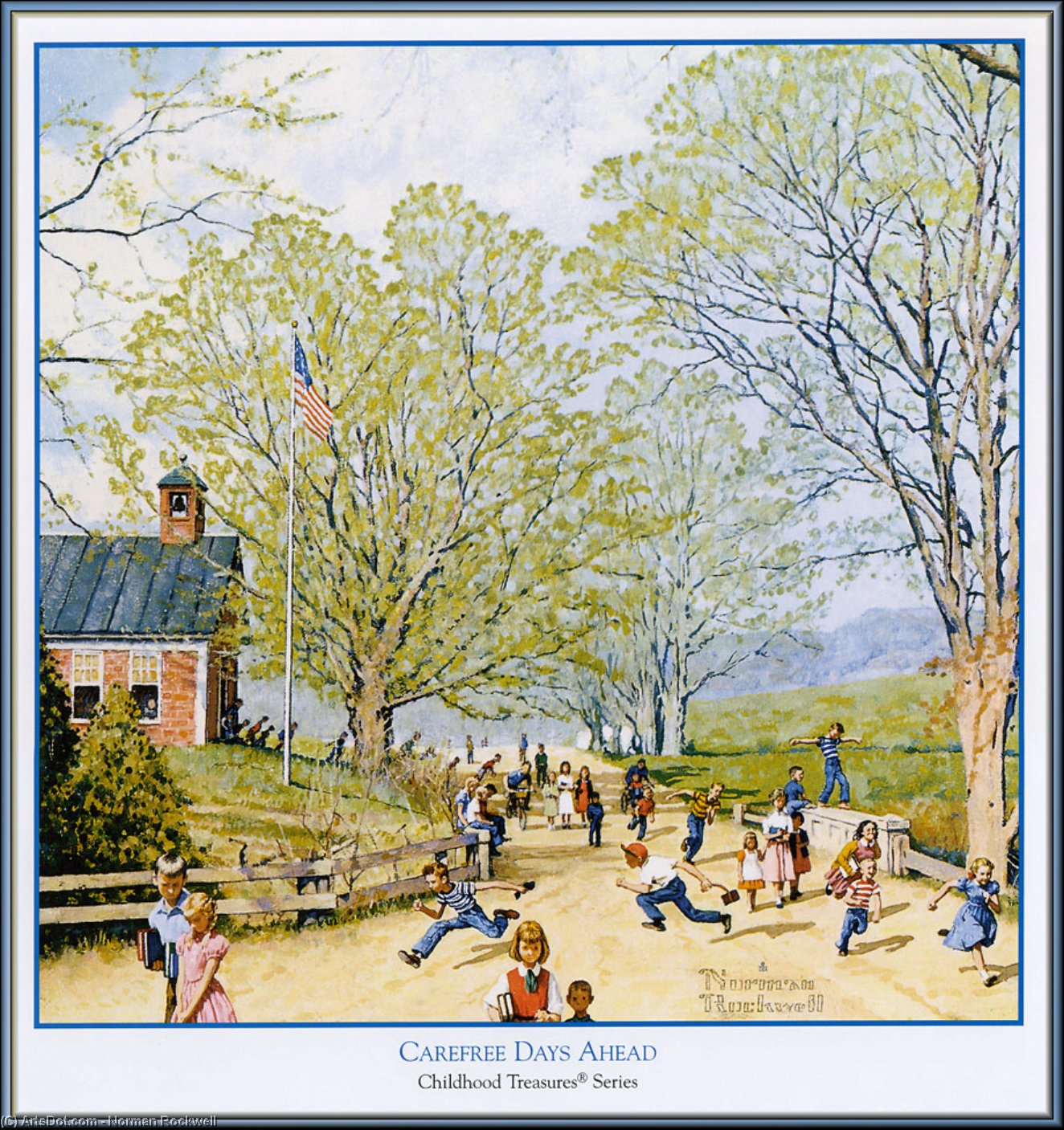 WikiOO.org - Encyclopedia of Fine Arts - Maleri, Artwork Norman Rockwell - Carefree days ahead