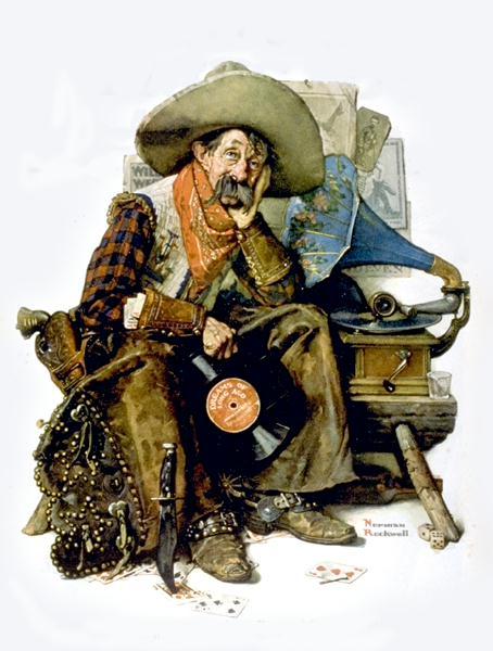Wikioo.org - The Encyclopedia of Fine Arts - Painting, Artwork by Norman Rockwell - Cowboy