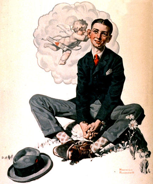 Wikioo.org - The Encyclopedia of Fine Arts - Painting, Artwork by Norman Rockwell - Cupid