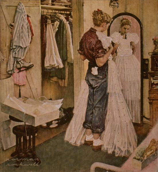 Wikioo.org - The Encyclopedia of Fine Arts - Painting, Artwork by Norman Rockwell - Dress