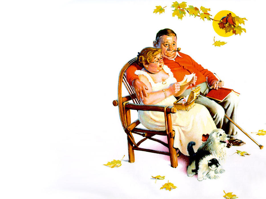 WikiOO.org - 백과 사전 - 회화, 삽화 Norman Rockwell - Fondly Do We Remember