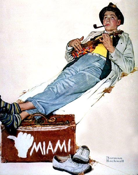 WikiOO.org - Encyclopedia of Fine Arts - Lukisan, Artwork Norman Rockwell - Miami