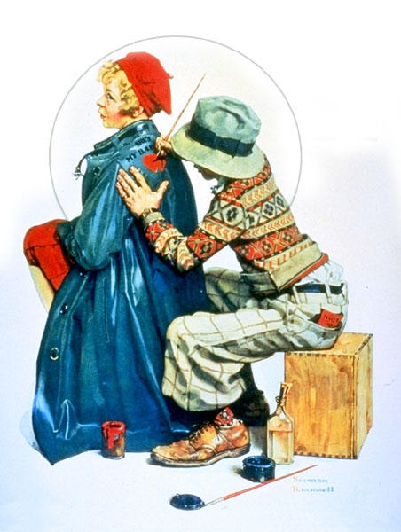 Wikioo.org - The Encyclopedia of Fine Arts - Painting, Artwork by Norman Rockwell - Painting coat