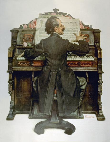 Wikioo.org - The Encyclopedia of Fine Arts - Painting, Artwork by Norman Rockwell - Piano