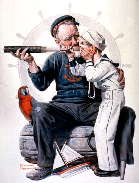 Wikioo.org - The Encyclopedia of Fine Arts - Painting, Artwork by Norman Rockwell - Sailors