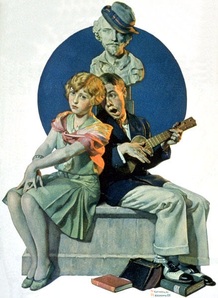 Wikioo.org - The Encyclopedia of Fine Arts - Painting, Artwork by Norman Rockwell - Serenade