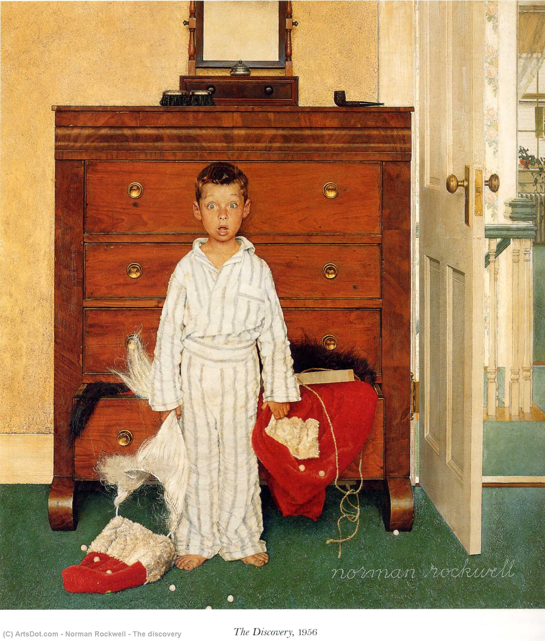 Wikioo.org - The Encyclopedia of Fine Arts - Painting, Artwork by Norman Rockwell - The discovery