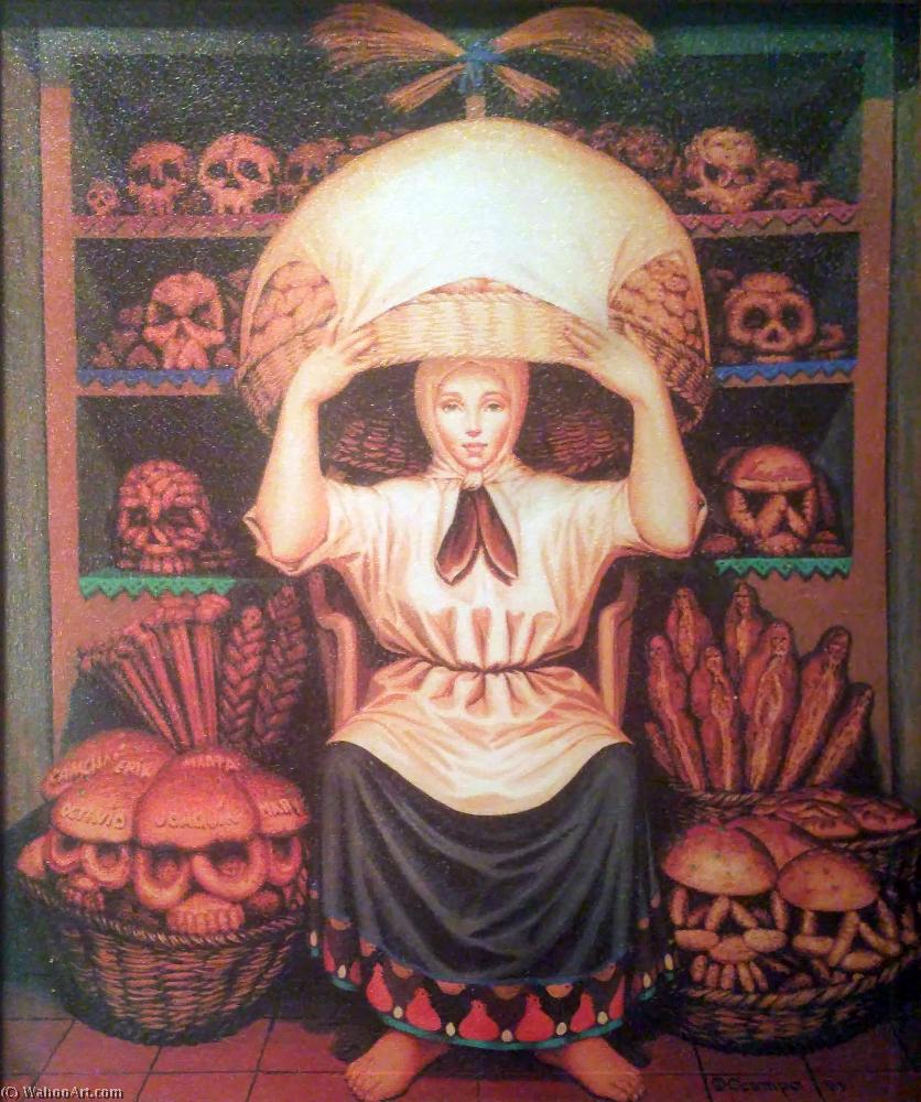 Wikioo.org - The Encyclopedia of Fine Arts - Painting, Artwork by Octavio Ocampo - Skull