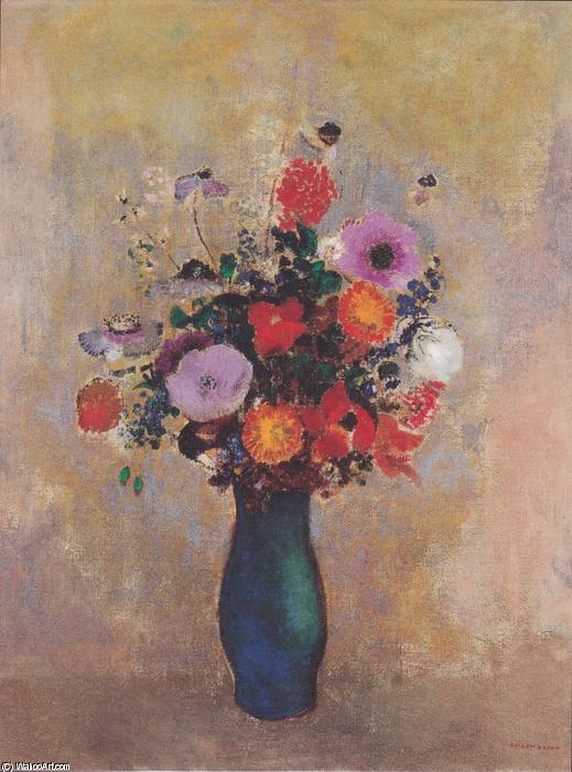 Wikioo.org – La Enciclopedia de las Bellas Artes - Pintura, Obras de arte de Odilon Redon - Flores Silvestres
