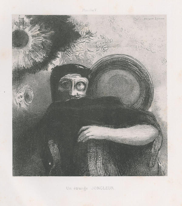 Wikioo.org - The Encyclopedia of Fine Arts - Painting, Artwork by Odilon Redon - A strange Juggler