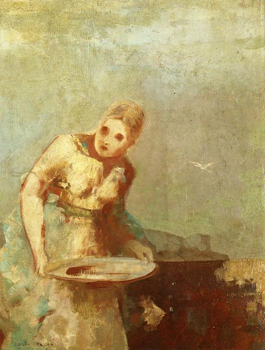 WikiOO.org - Encyclopedia of Fine Arts - Maľba, Artwork Odilon Redon - The Servant