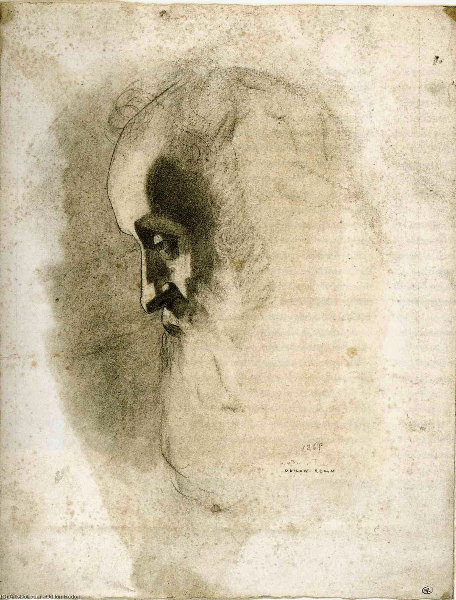 WikiOO.org - Encyclopedia of Fine Arts - Maalaus, taideteos Odilon Redon - Rodolphe Bresdin