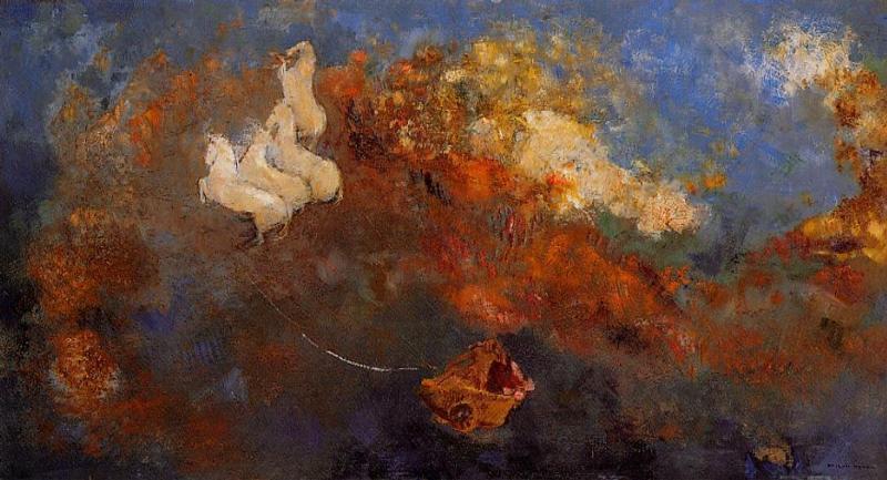 Wikioo.org - The Encyclopedia of Fine Arts - Painting, Artwork by Odilon Redon - Apollo's Chariot