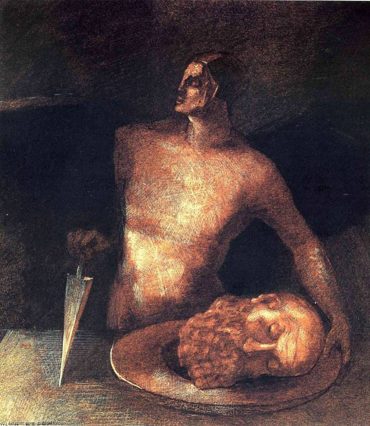 Wikioo.org - The Encyclopedia of Fine Arts - Painting, Artwork by Odilon Redon - Angel Executions
