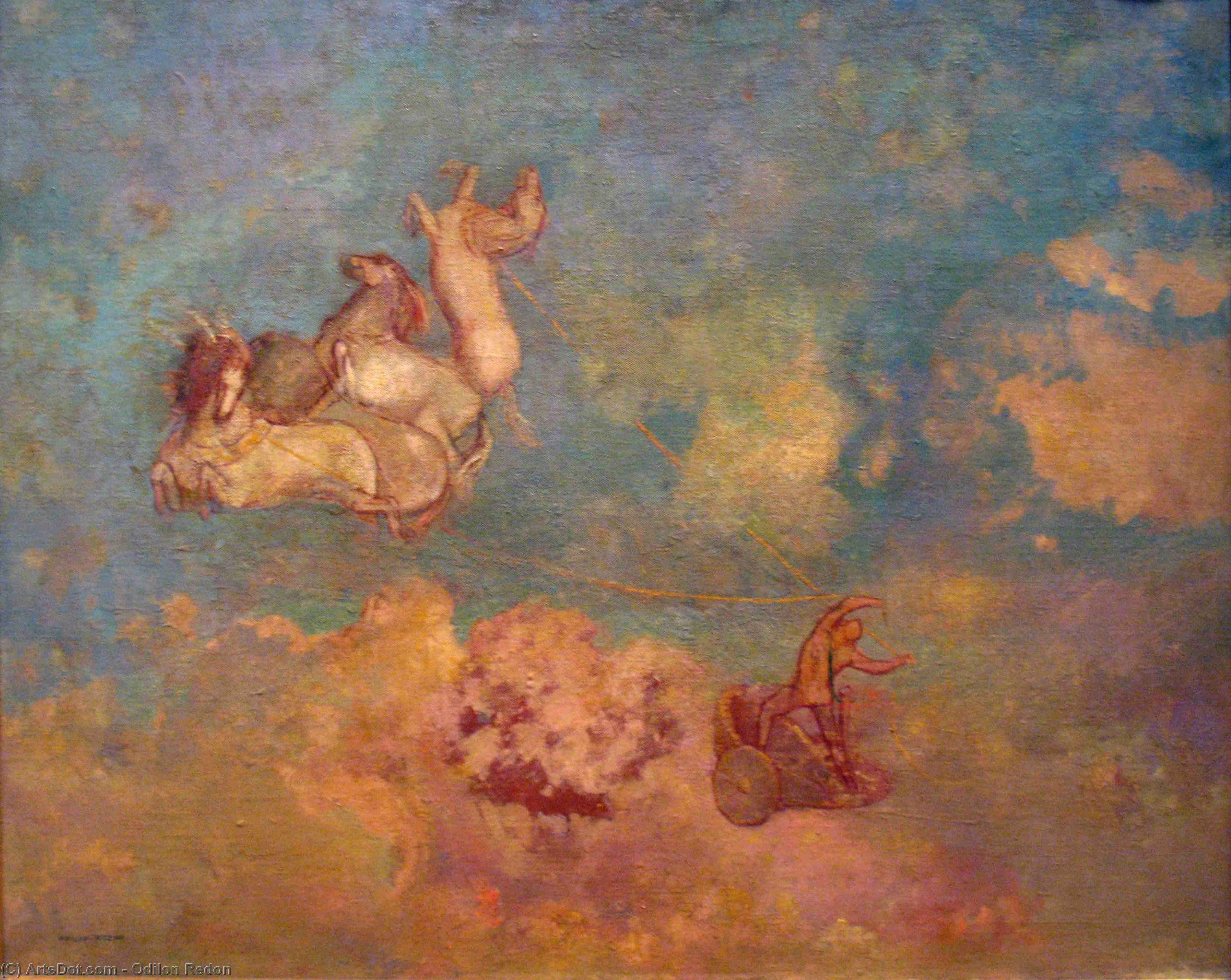 Wikioo.org – L'Encyclopédie des Beaux Arts - Peinture, Oeuvre de Odilon Redon - Chariot d Apollon