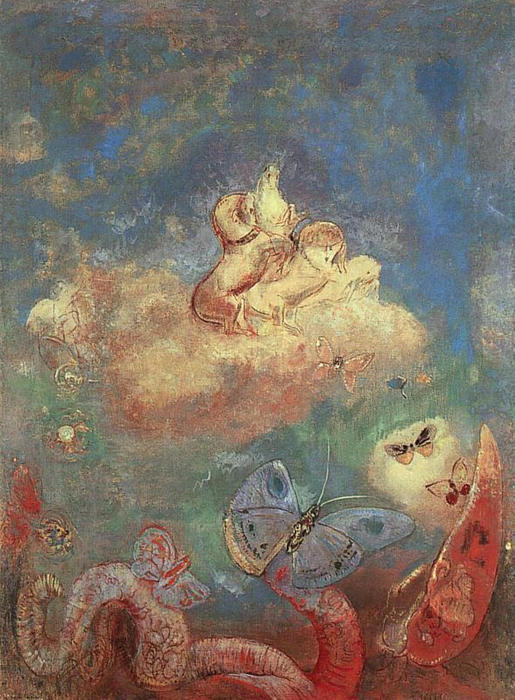 Wikioo.org - The Encyclopedia of Fine Arts - Painting, Artwork by Odilon Redon - Apollo's Chariot (9)