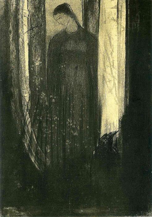 Wikioo.org - The Encyclopedia of Fine Arts - Painting, Artwork by Odilon Redon - Lenore