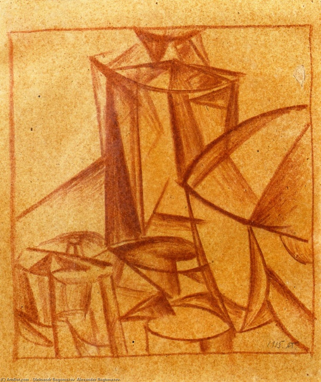 WikiOO.org - Enciclopédia das Belas Artes - Pintura, Arte por Oleksandr Bogomazov (Alexander Bogomazov) - Composition