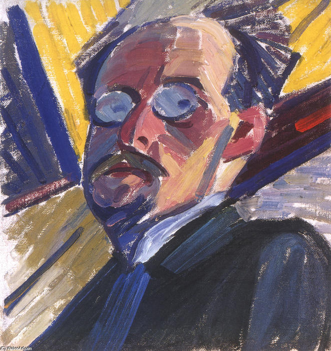 WikiOO.org - 백과 사전 - 회화, 삽화 Oleksandr Bogomazov (Alexander Bogomazov) - Self-portrait